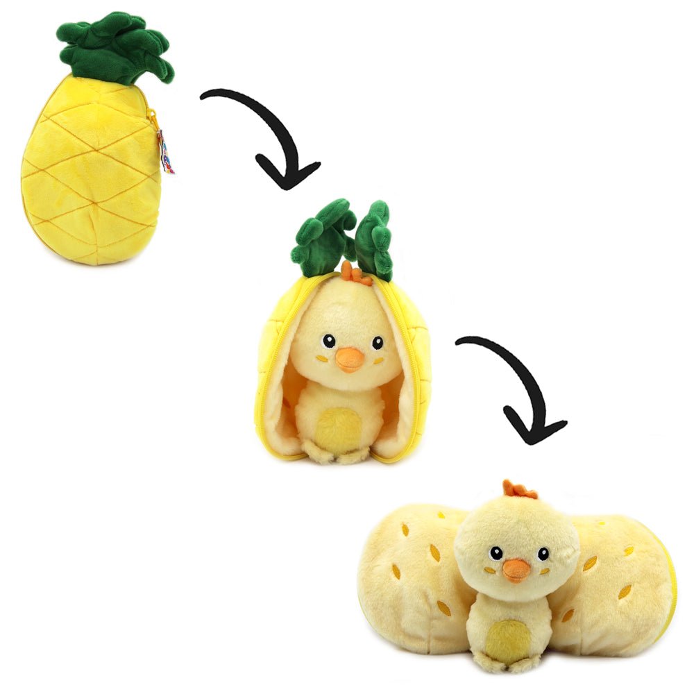 Peluche le poussin/ananas - Les déglingos