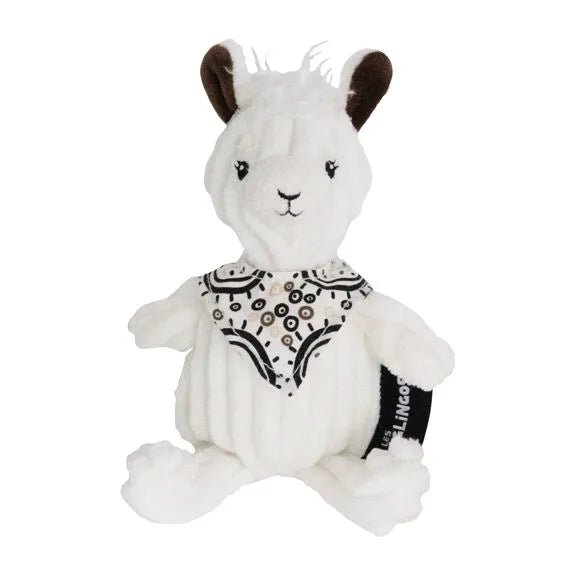 Peluche muchachos le lama en boite - les déglingos