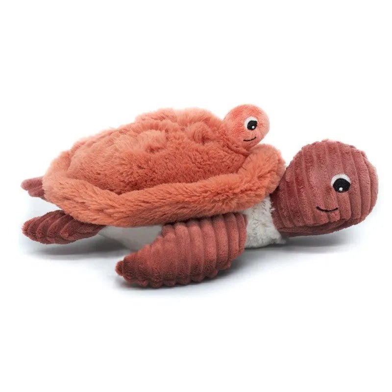 Peluche tortue sauvenou maman et son bébé - les déglingos