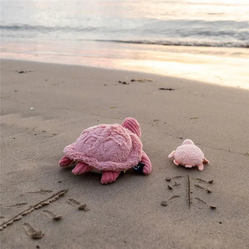 Peluche tortue sauvenou maman et son bébé - les déglingos