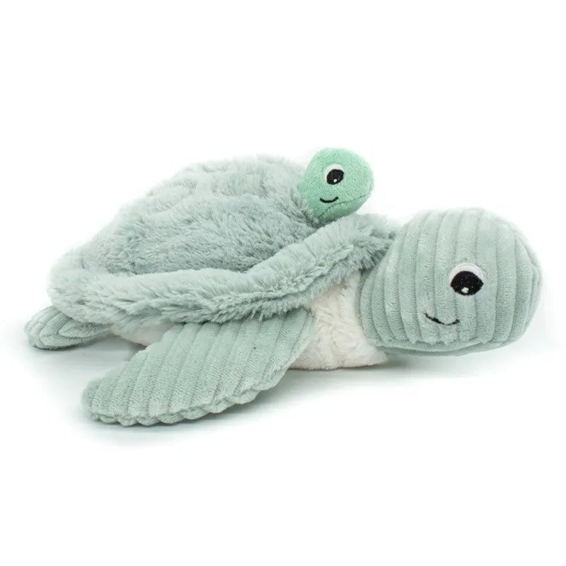 Peluche tortue sauvenou maman et son bébé - les déglingos