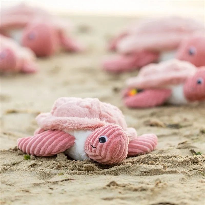 Peluche tortue sauvenou maman et son bébé - les déglingos
