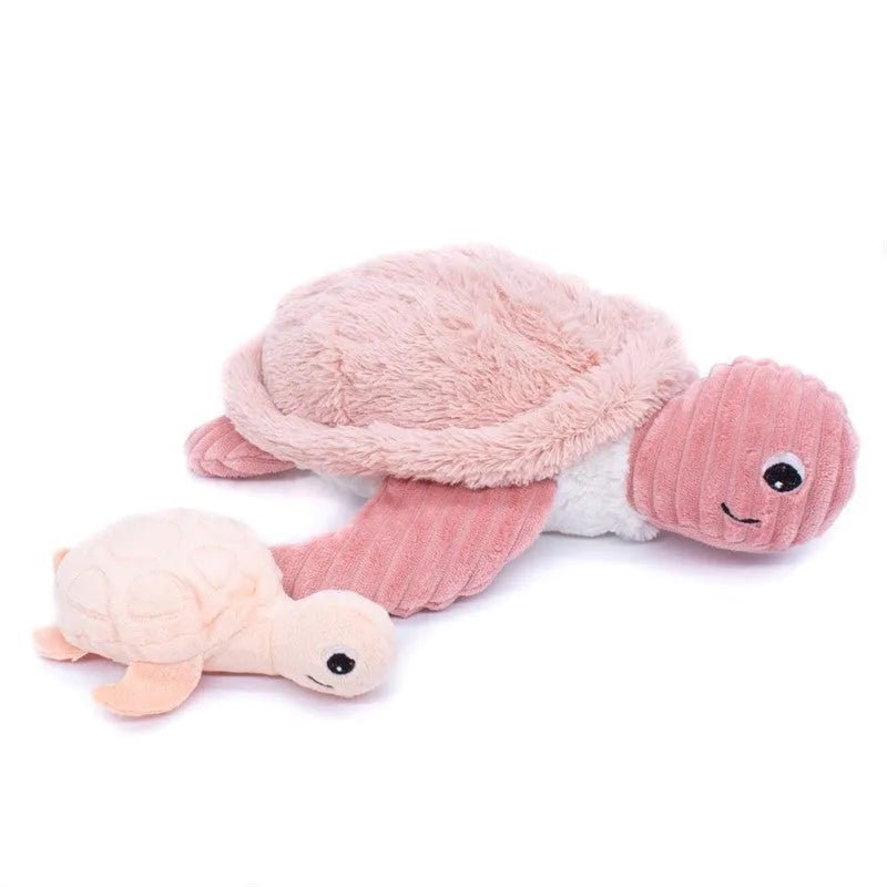 Peluche tortue sauvenou maman et son bébé - les déglingos