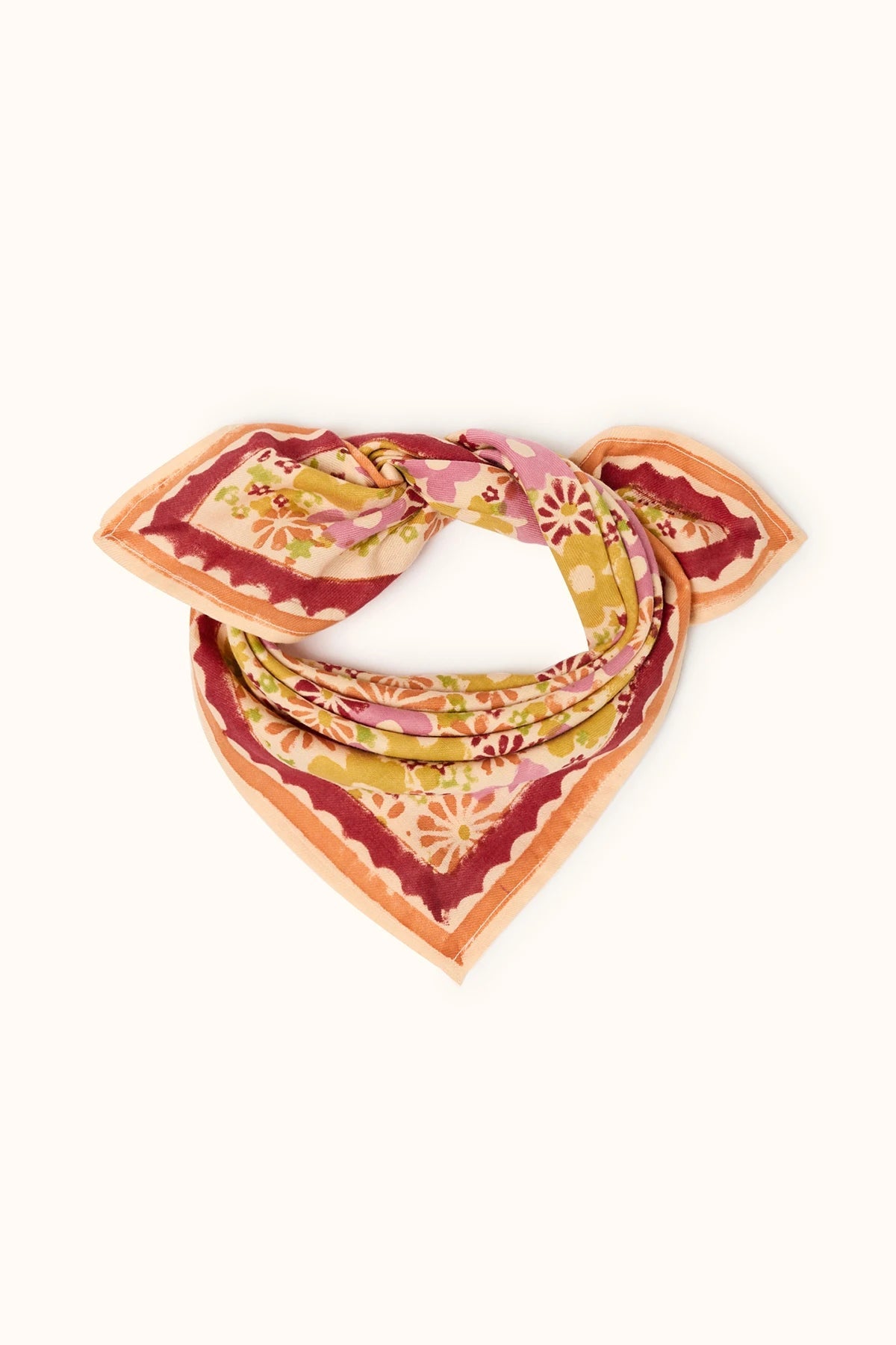 Petit foulard carré 50x50 Manika Janie Mango