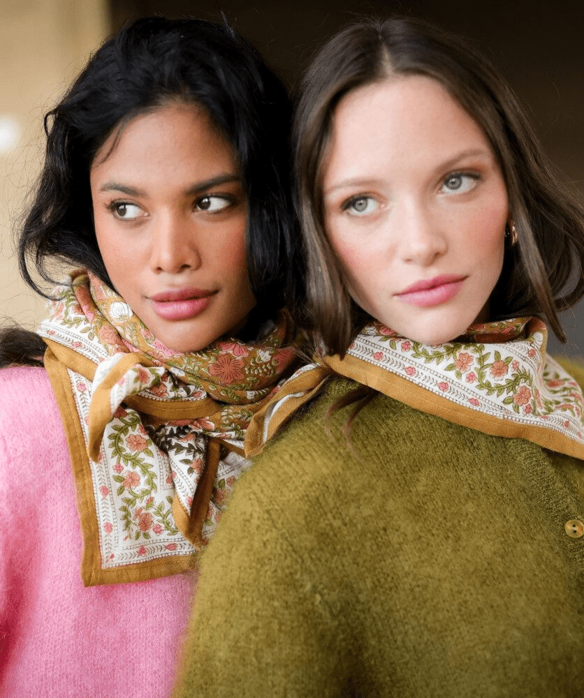 Petit foulard femme Ellis Goyave - Bëllemme