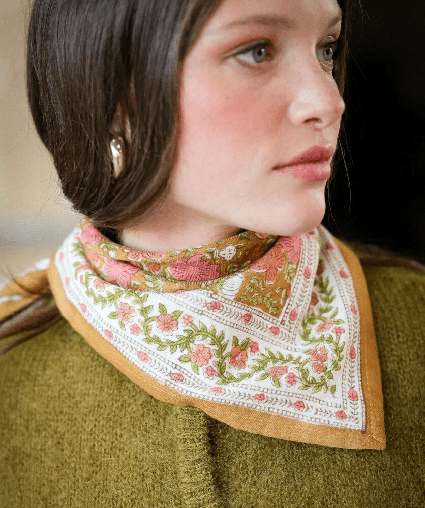 Petit foulard femme Ellis Goyave - Bëllemme