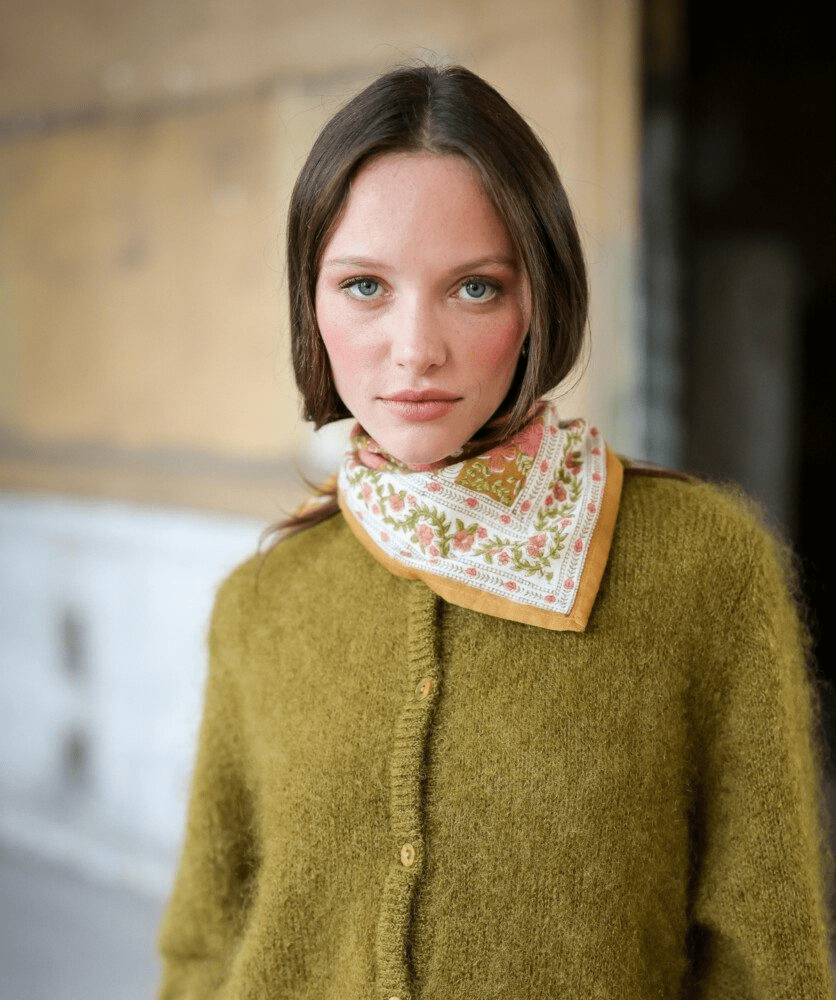 Petit foulard femme Ellis Goyave - Bëllemme