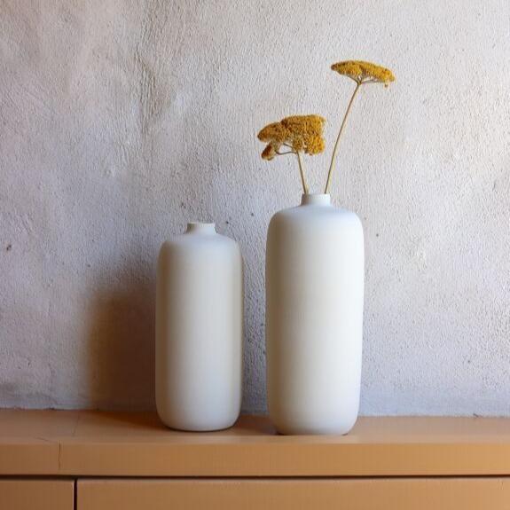 Petit vase céramique blanche pure élégance - o cactuu