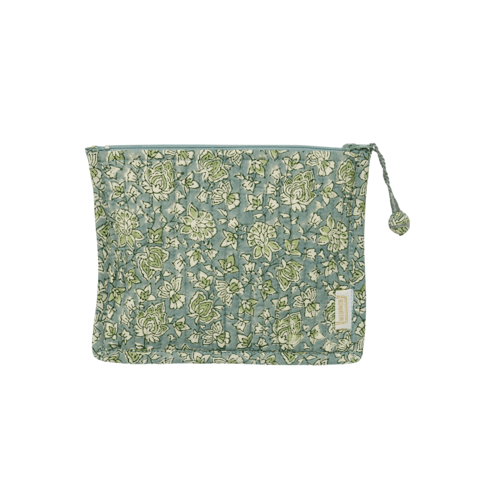 Petite pochette arushi blue green - Bonheur du Jour - Lili Margaret