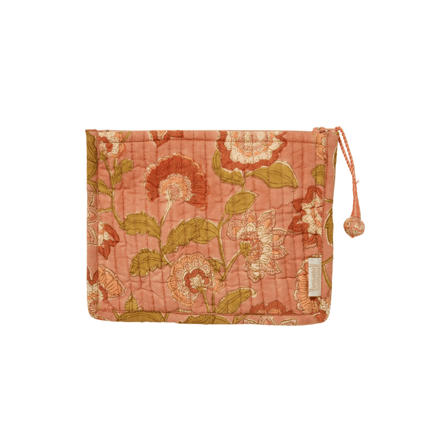 Petite pochette guapao bois de rose en coton