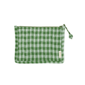 Petite pochette vichy vert - bonheur du jour
