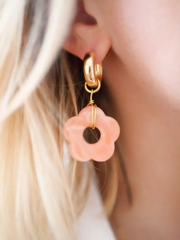 PETITES CRÉOLES FLEUR "ANA" - Azeria Création - Lili Margaret