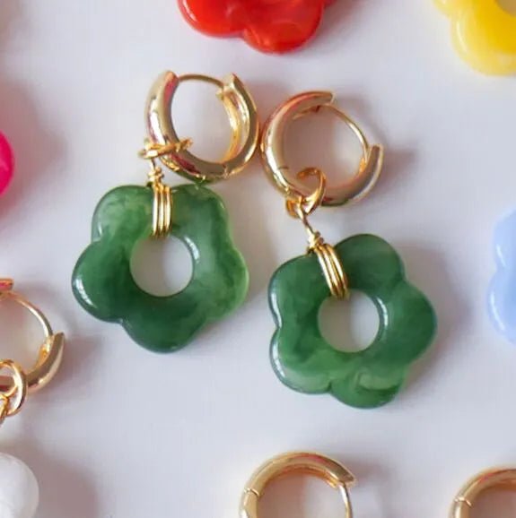 PETITES CRÉOLES FLEUR "ANA" - Azeria Création - Lili Margaret