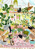 Puzzle Chats Botanistes 500 pièces Pieces & Peace - illustration