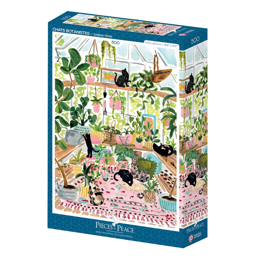 Puzzle Chats Botanistes 500 pièces Pieces & Peace - image 2