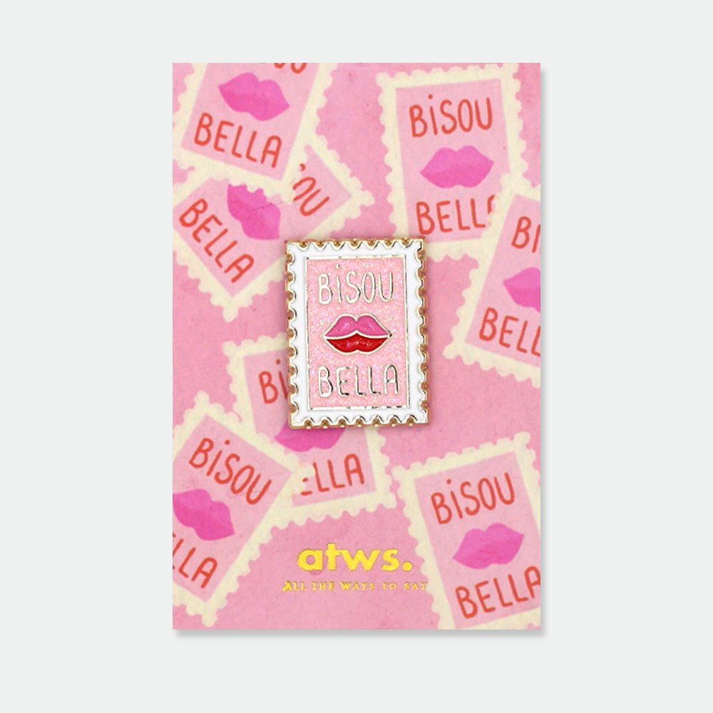 Pin's Bisou Bella - all the ways to say