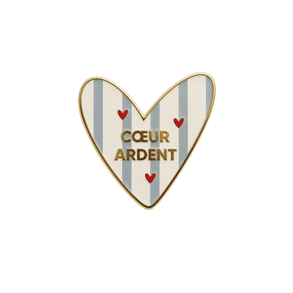 Pin's cœur ardent