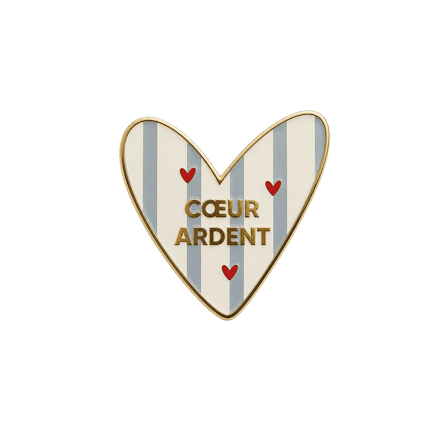 Pin's cœur ardent