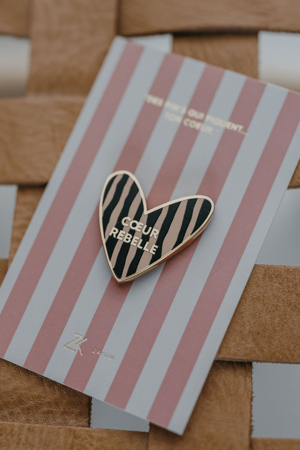 Pin's coeur "Rebelle" - Zakuw