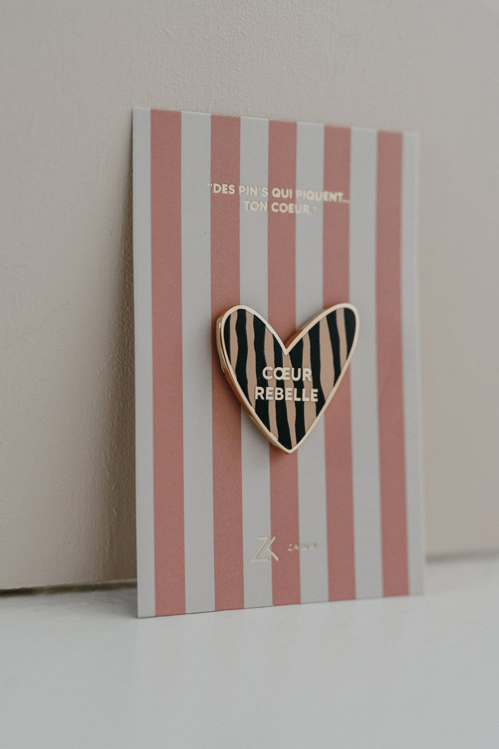 Pin's coeur "Rebelle" - Zakuw