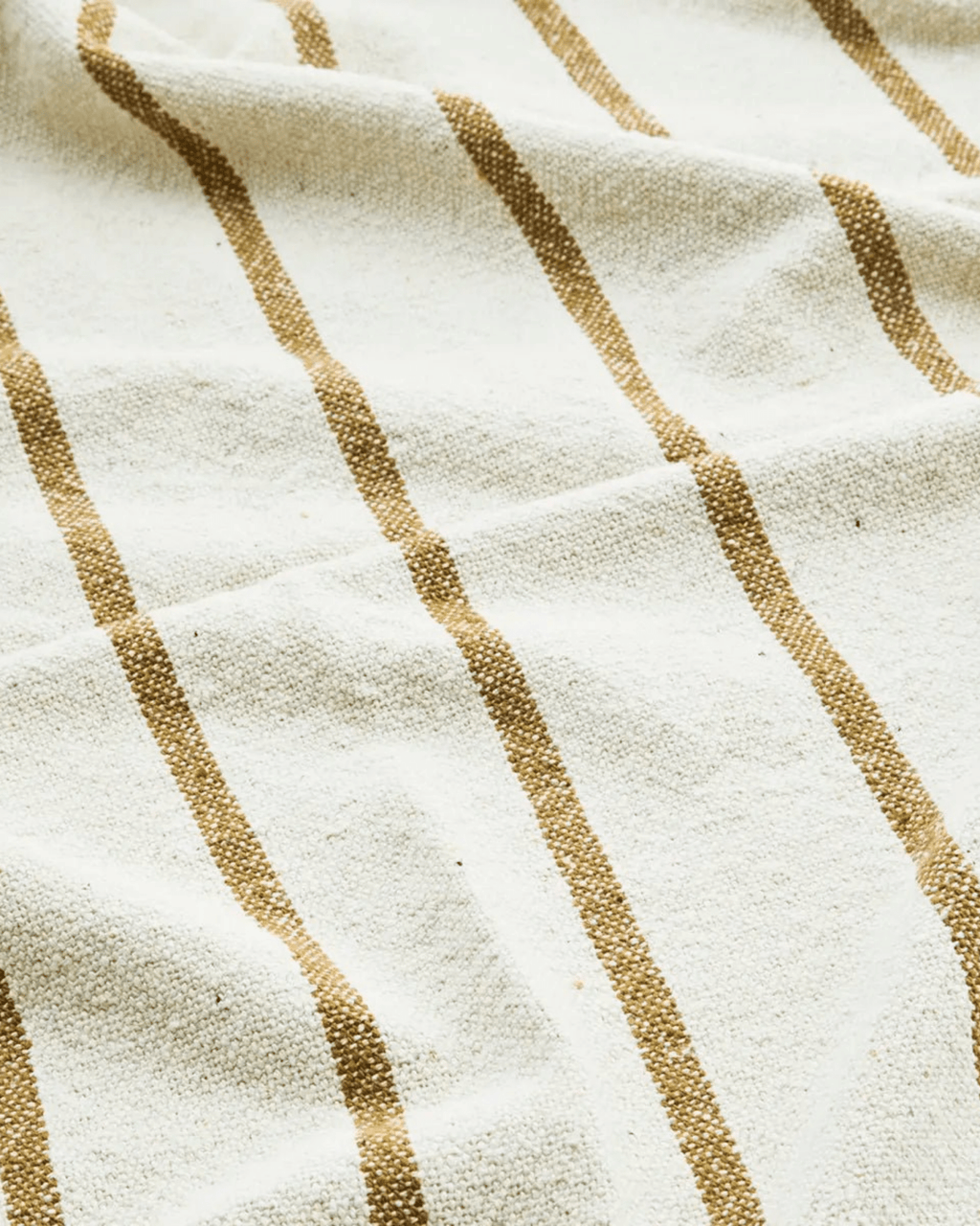 Plaid beige en coton recyclé - madam stoltz