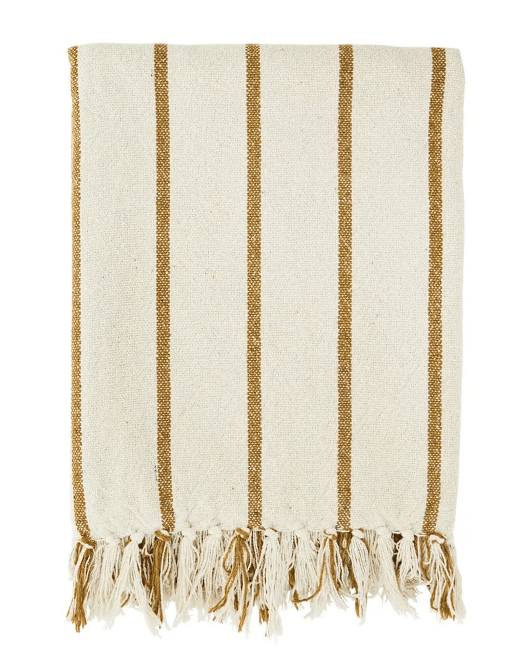 Plaid beige en coton recyclé - madam stoltz