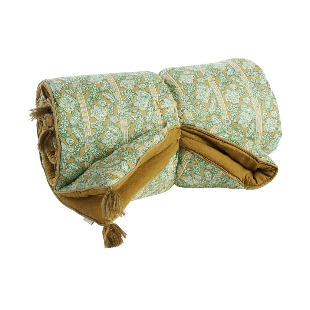 Plaid matelassé Anjali Olive