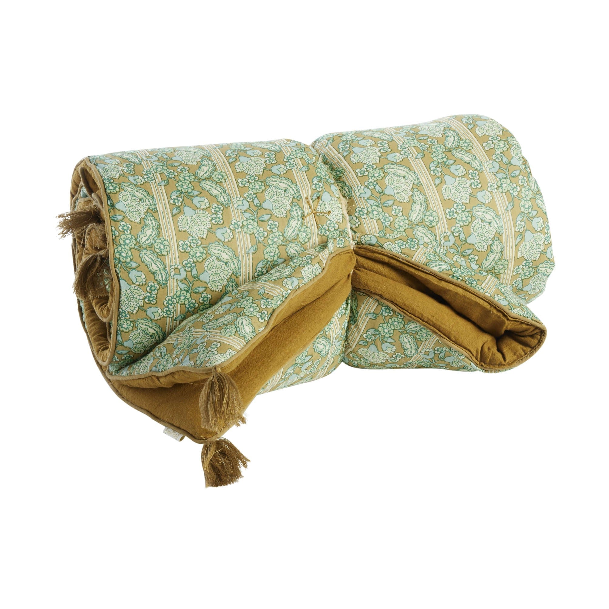 Plaid matelassé Anjali Olive