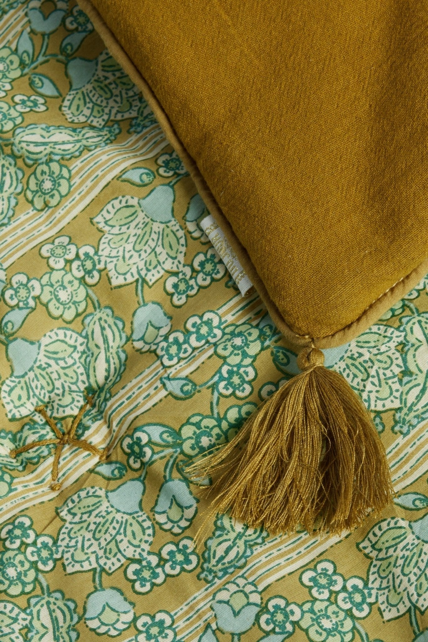 Plaid matelassé Anjali Olive