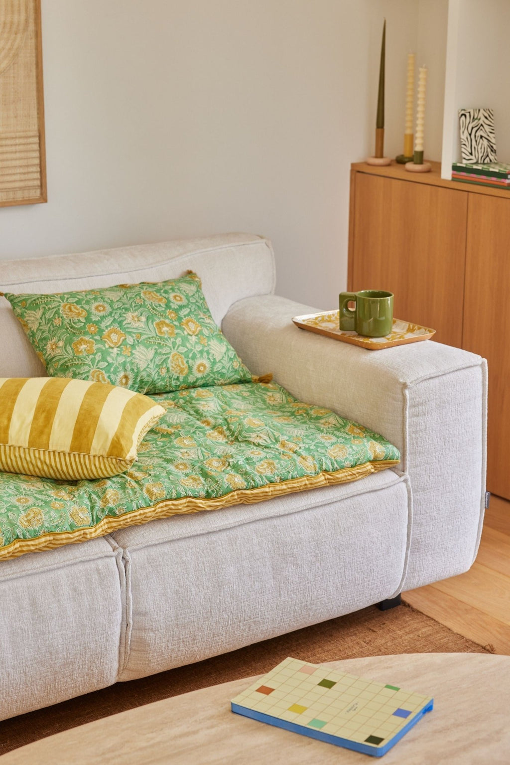 Plaid matelassé Nerhu Vert