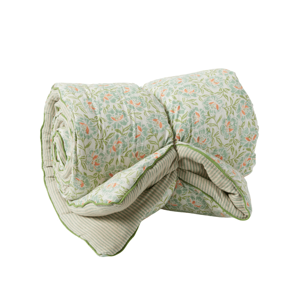 Plaid matelassé Petunia Bleu