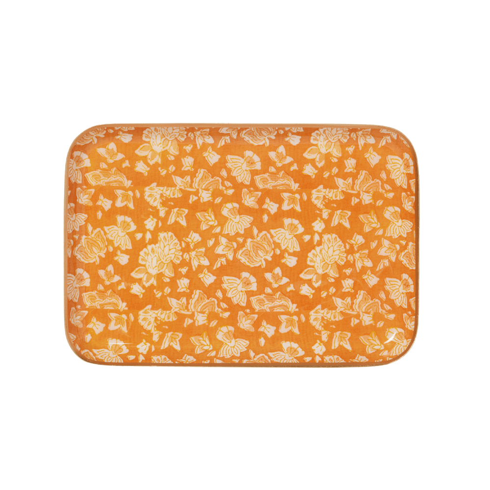 Plateau arushi pumpkin en métal émaillé - bonheur du jour