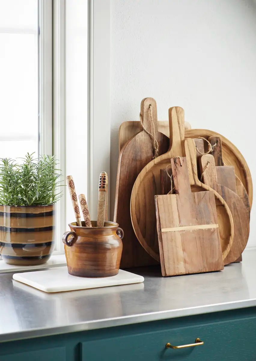 Plateau rond en bois - madam stoltz