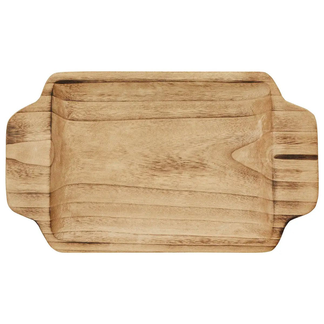 PLATEAU RECTANGULAIRE EN BOIS MASSIF AVEC POIGNÉES - Madam Stoltz - Lili Margaret