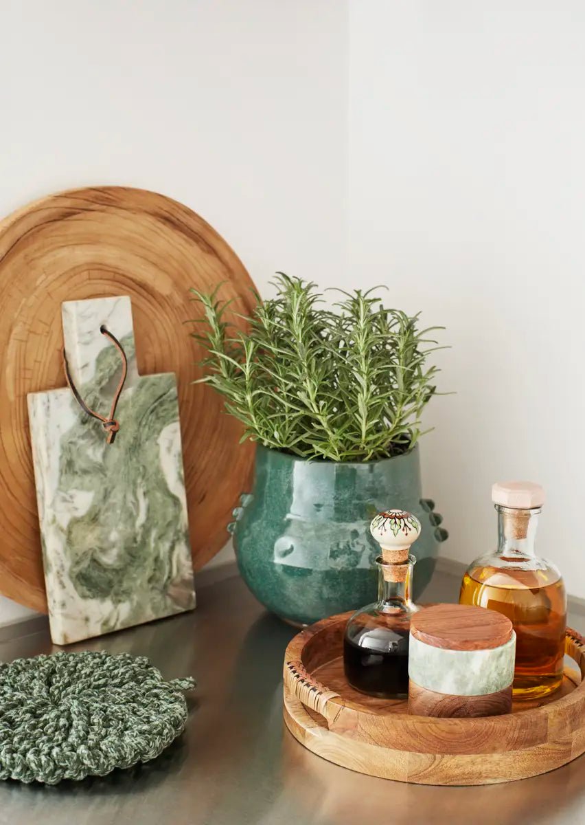 Plateau en bois rond - madam stoltz