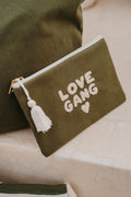 Pochette en tissu femme "love gang" - zakuw