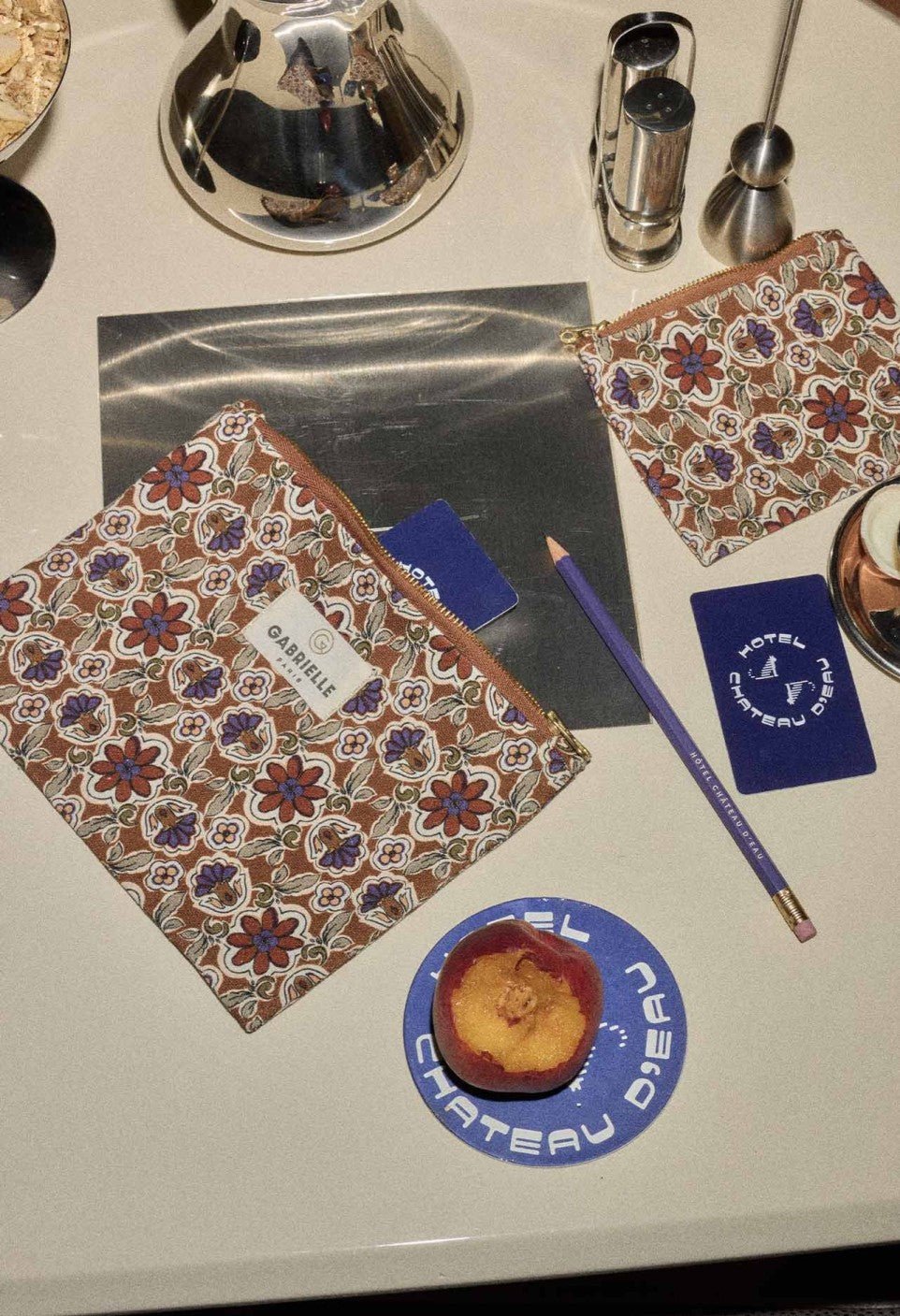 Pochette femme bijou rubis en coton - Gabrielle Paris - Lili Margaret