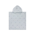 Poncho de plage enfant blanc vert Crabby