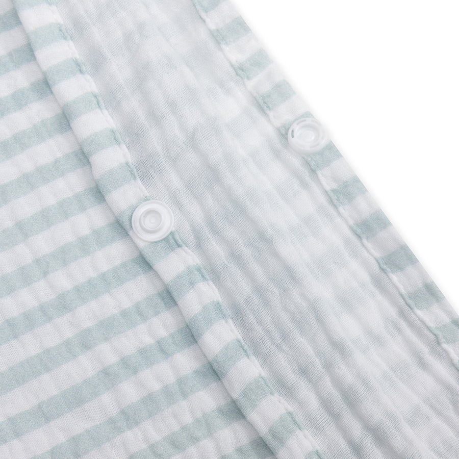 Poncho de plage enfant blanc vert Crabby