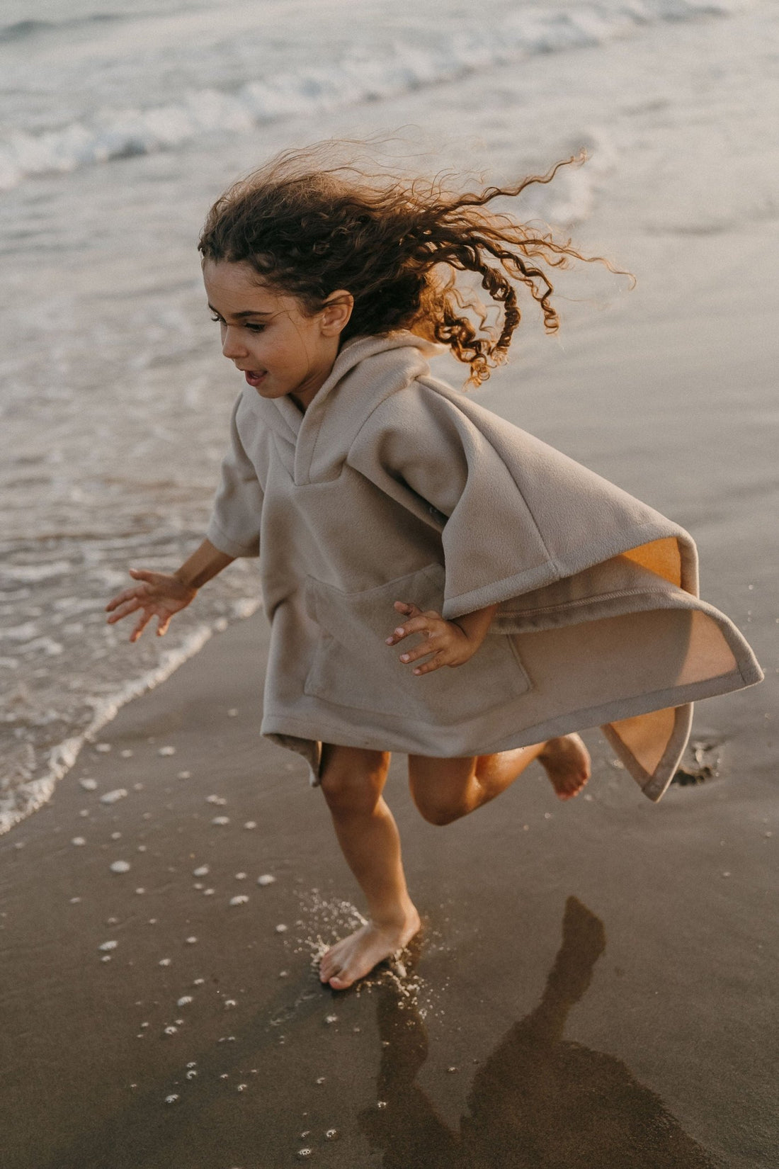Poncho hiver enfant beige - zakuw - Lili Margaret