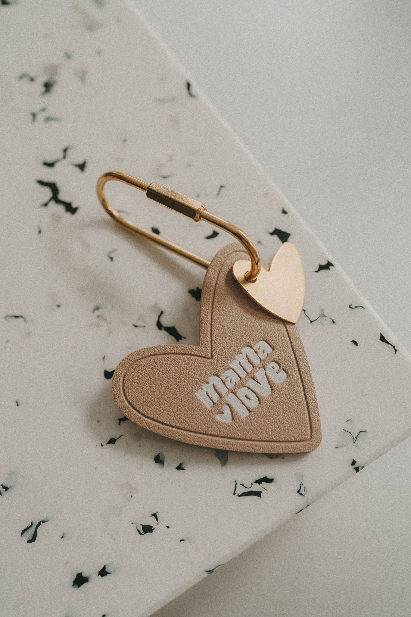 Porte - clé cœur Mama love