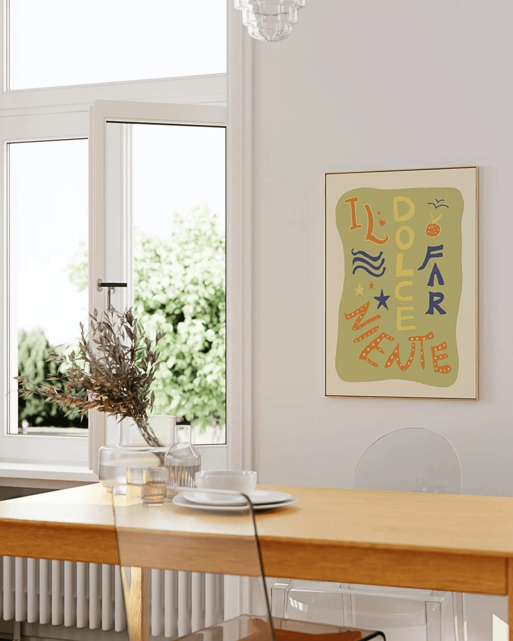 Poster mural coloré le dolce farniente – détente à l’italienne