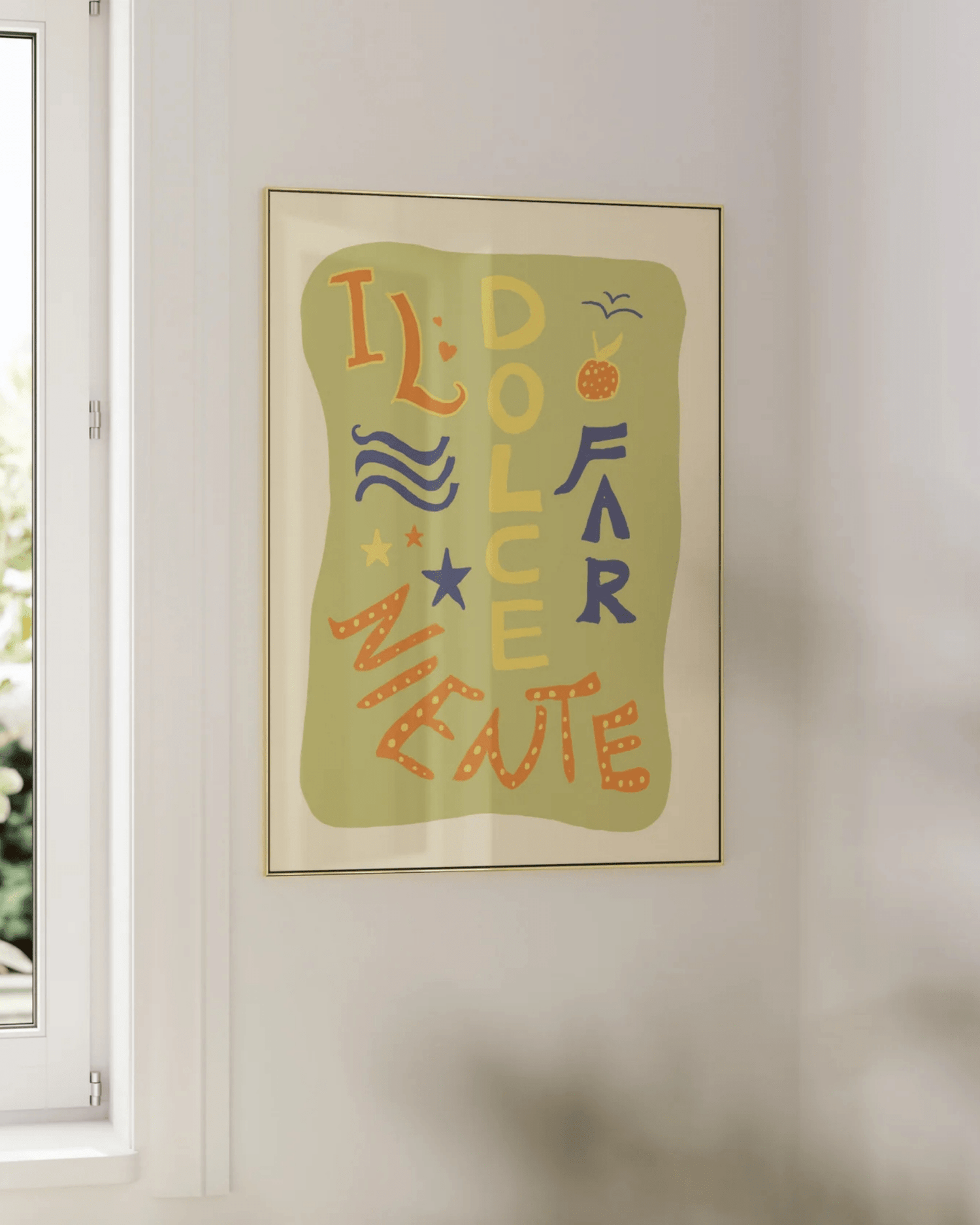 POSTER MURAL COLORÉ LE DOLCE FARNIENTE – DÉTENTE À L’ITALIENNE - Lili Margaret
