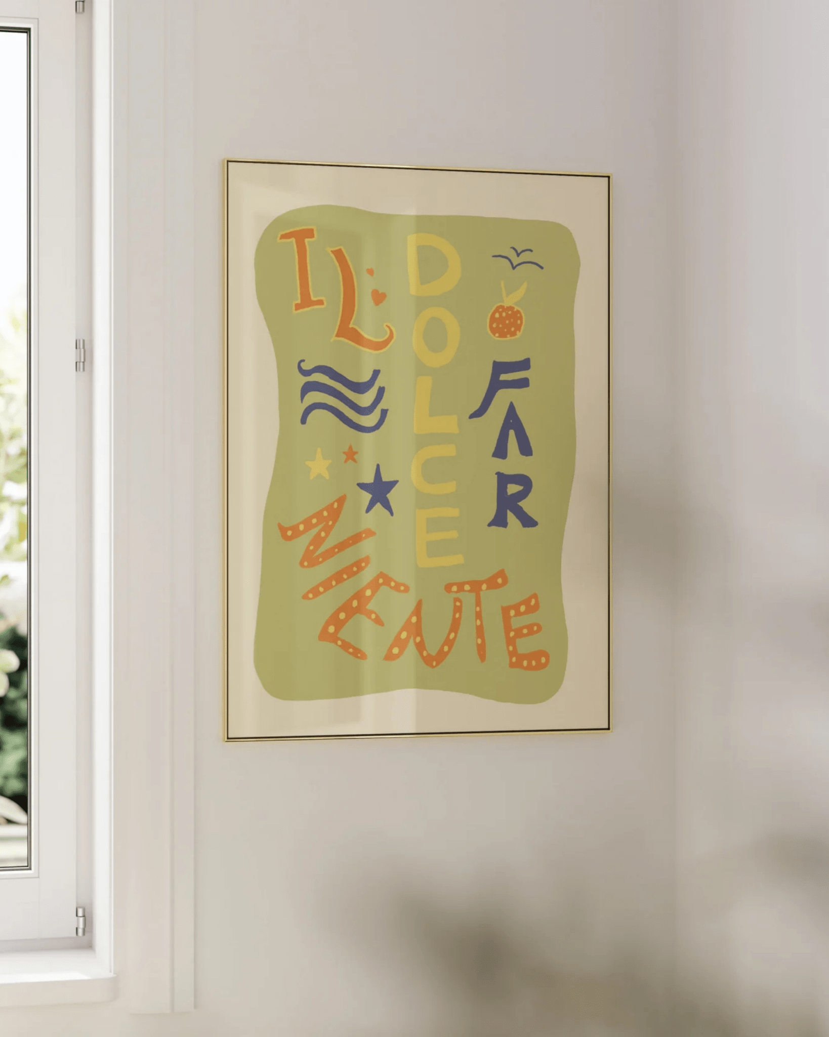 POSTER MURAL COLORÉ LE DOLCE FARNIENTE – DÉTENTE À L’ITALIENNE - Lili Margaret