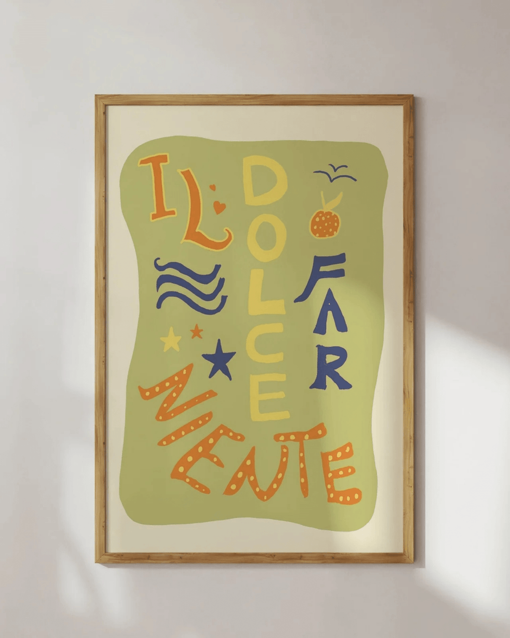 Poster mural coloré le dolce farniente – détente à l’italienne