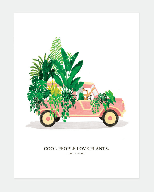 Affiche botanique plantes & méhari - all the ways to say