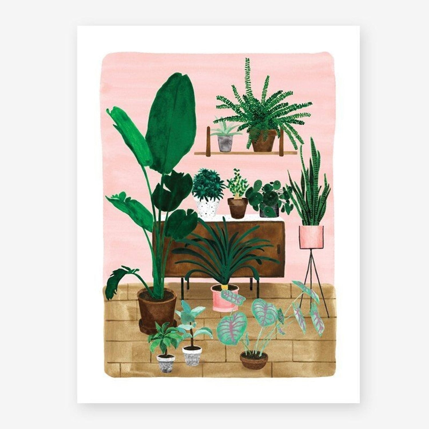 POSTER PLANTES VERTES – ILLUSTRATION DÉCO TROPICALE all the ways to say - Lili Margaret