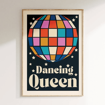 Poster rétro disco Dancing Queen - Inoui - Lili Margaret