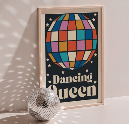 Poster rétro disco Dancing Queen - Inoui - Lili Margaret