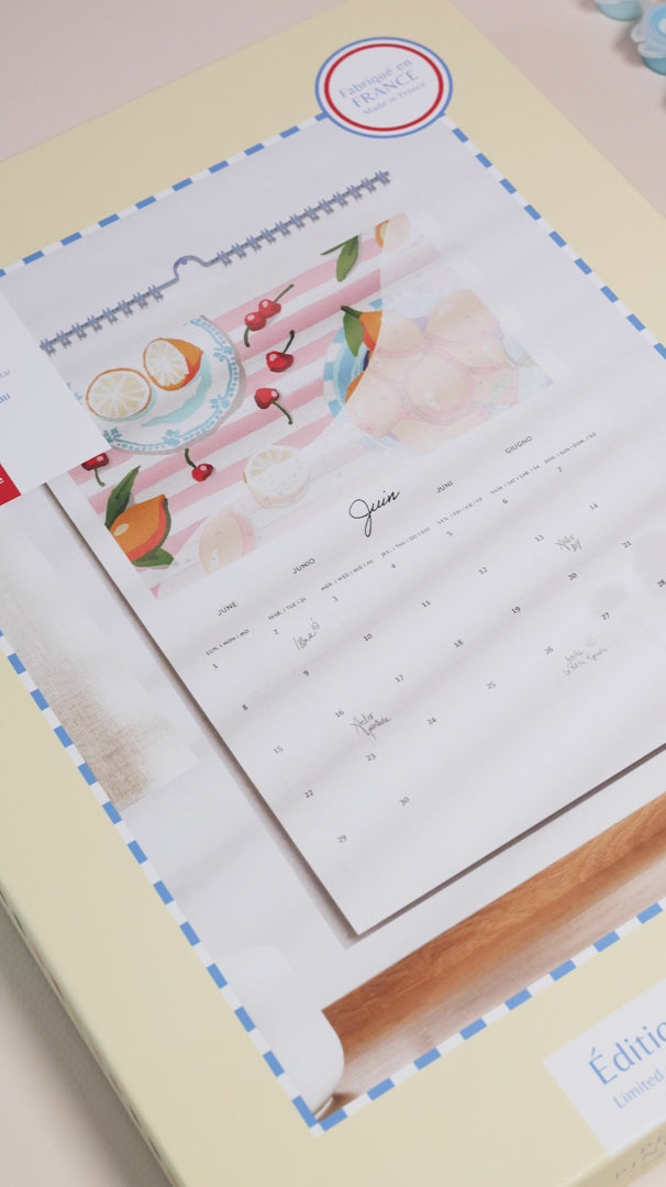 Peinture numérotée Calendrier 2026 - La petite épicerie